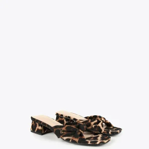 Lola Casademunt Calzado<Sandalia estampado animal DORADO