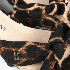 Lola Casademunt Calzado<Sandalia estampado animal DORADO