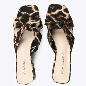 Lola Casademunt Calzado<Sandalia estampado animal DORADO