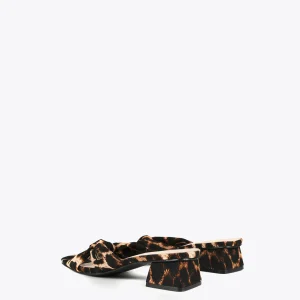 Lola Casademunt Calzado<Sandalia estampado animal DORADO