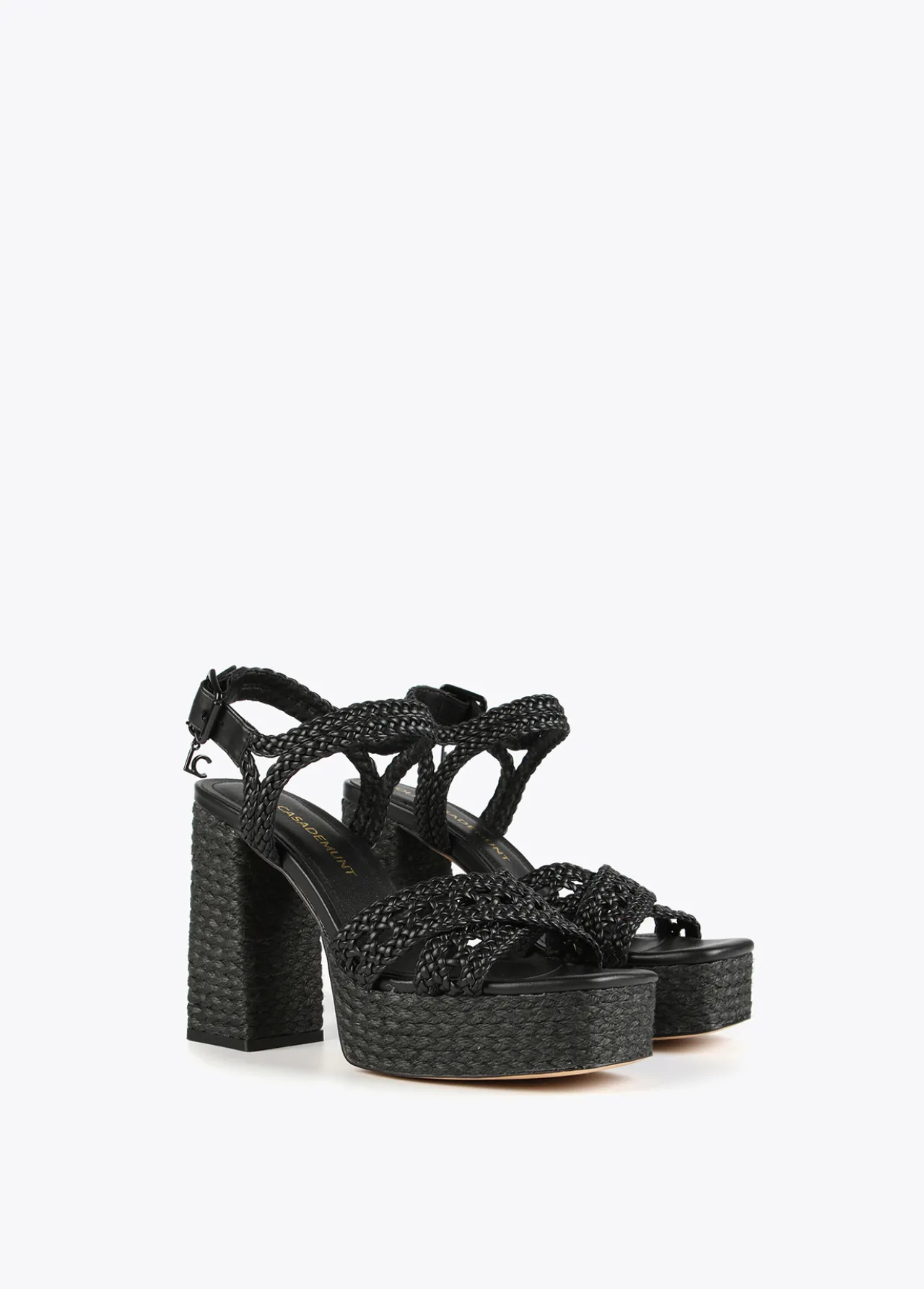 sandalia_plataforma_y_efecto_crochet_1.webp Lola Casademunt Calzado<Sandalia plataforma y efecto crochet NEGRO