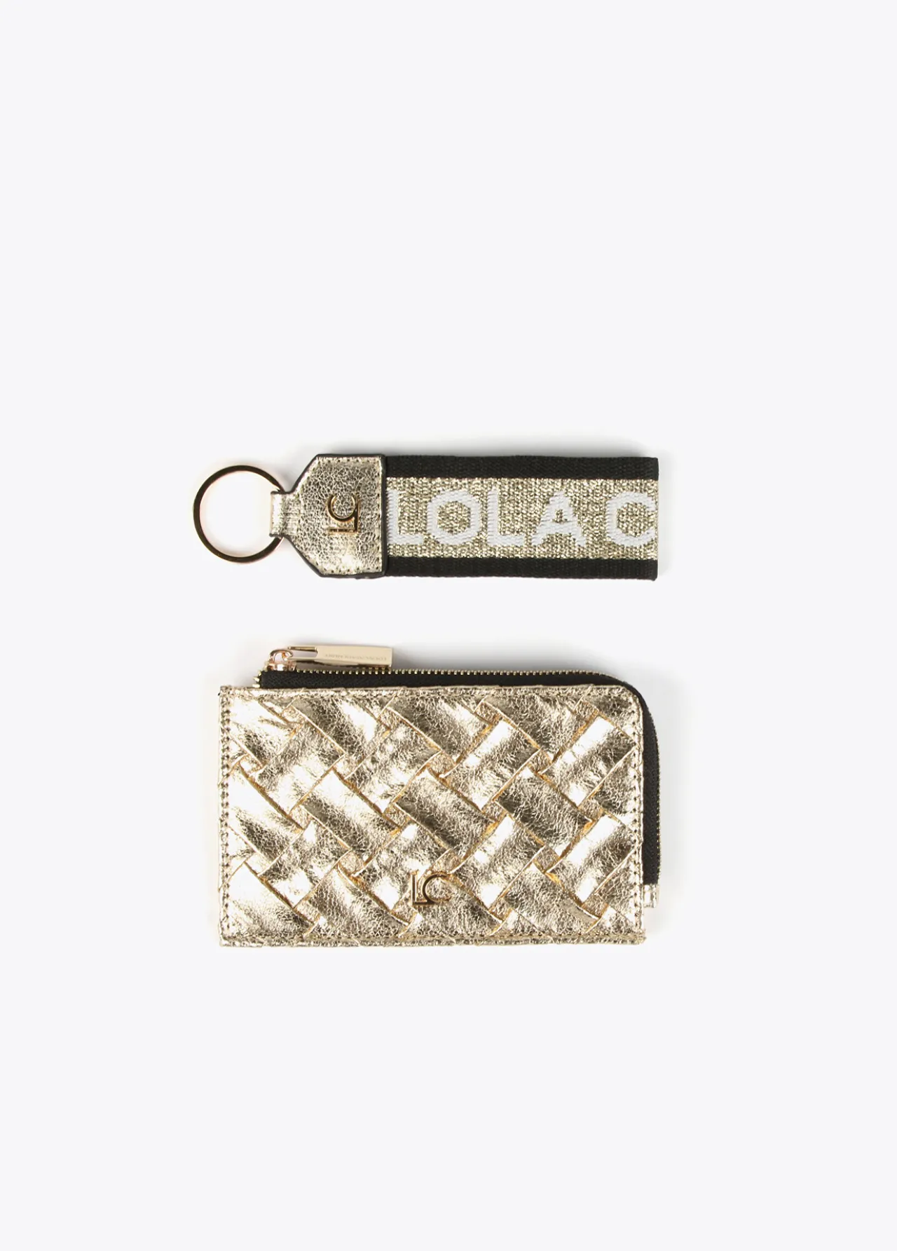 set_monedero_tarjetero_y_llavero_0-1.webp Lola Casademunt Otros Complementos | Carteras Y Monederos<Set Monedero tarjetero y llavero NEGRO