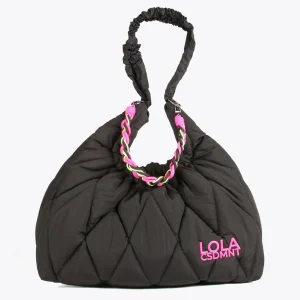 Lola Casademunt Bolsos Shopper | Bolsos De Hombro<Shopper acolchado NEGRO
