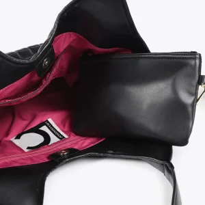 Lola Casademunt Bolsos De Hombro | Bolsos Shopper<Shopper acolchado de cuadros NEGRO