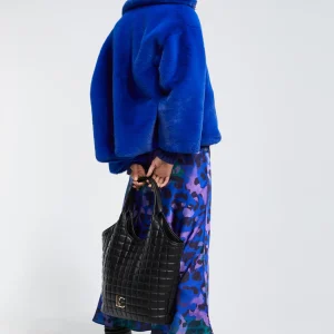 Lola Casademunt Bolsos De Hombro | Bolsos Shopper<Shopper acolchado de cuadros NEGRO