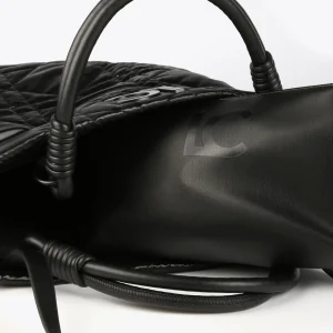 Lola Casademunt Bolsos Shopper | Bolsos De Hombro<Shopper acolchado efecto brillante NEGRO