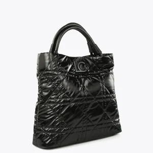 Lola Casademunt Bolsos Shopper | Bolsos De Hombro<Shopper acolchado efecto brillante NEGRO
