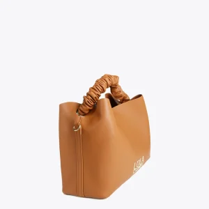Lola Casademunt Bolsos Shopper | Bolsos De Hombro<Shopper asa fruncida MARRON