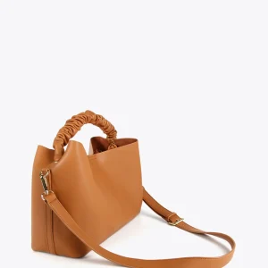 Lola Casademunt Bolsos Shopper | Bolsos De Hombro<Shopper asa fruncida MARRON
