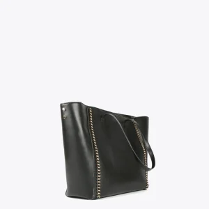 Lola Casademunt Bolsos De Hombro | Bolsos Grandes<Shopper detalle cadenas NEGRO