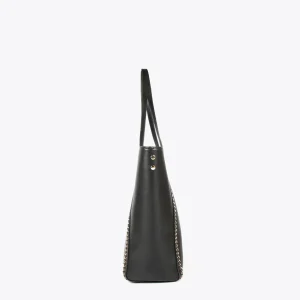 Lola Casademunt Bolsos De Hombro | Bolsos Grandes<Shopper detalle cadenas NEGRO