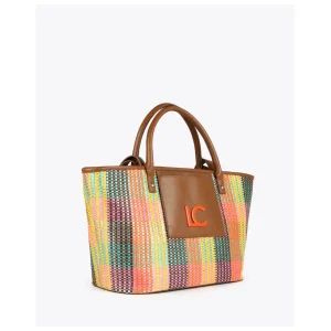 Lola Casademunt Bolsos<Shopper doble asa multicolor MARRON-NARANJA