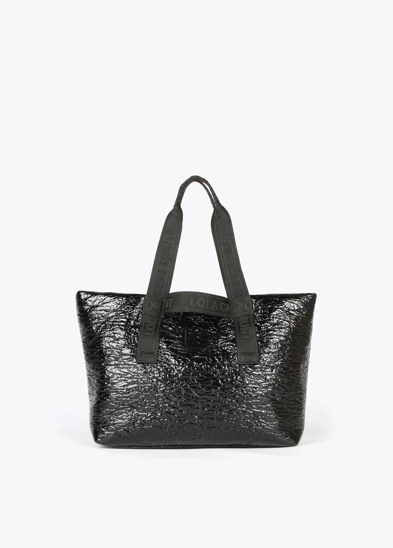 shopper_efecto_charol_0-1.webp Lola Casademunt Bolsos Shopper | Bolsos De Hombro<Shopper efecto charol MARRON