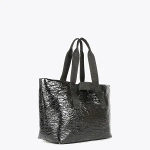 Lola Casademunt Bolsos Shopper | Bolsos De Hombro<Shopper efecto charol MARRON