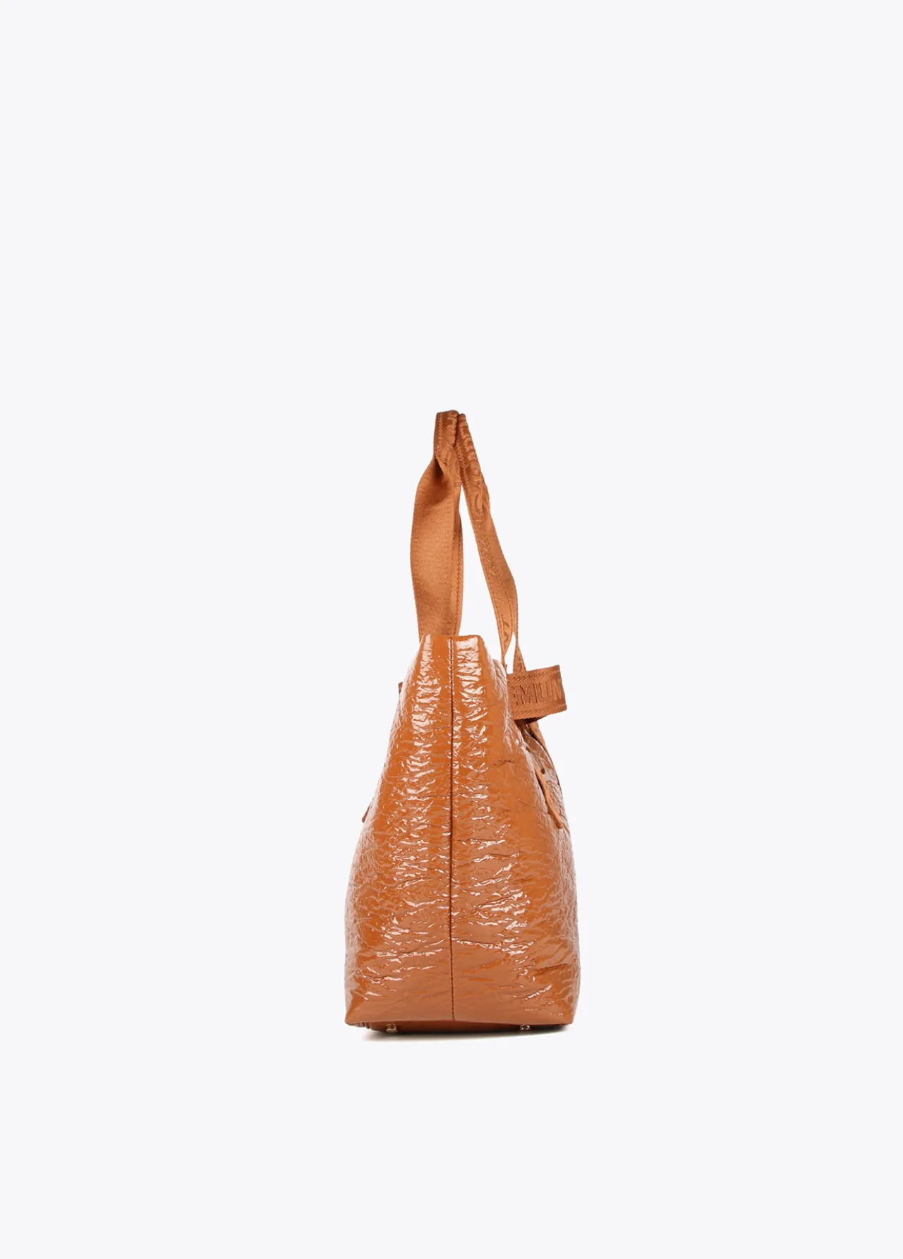 shopper_efecto_charol_4.webp Lola Casademunt Bolsos Shopper | Bolsos De Hombro<Shopper efecto charol MARRON