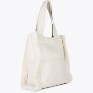 Lola Casademunt Bolsos De Hombro | Bolsos Grandes<Shopper efecto piel y pelo NEGRO