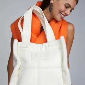 Lola Casademunt Bolsos De Hombro | Bolsos Grandes<Shopper efecto piel y pelo NEGRO