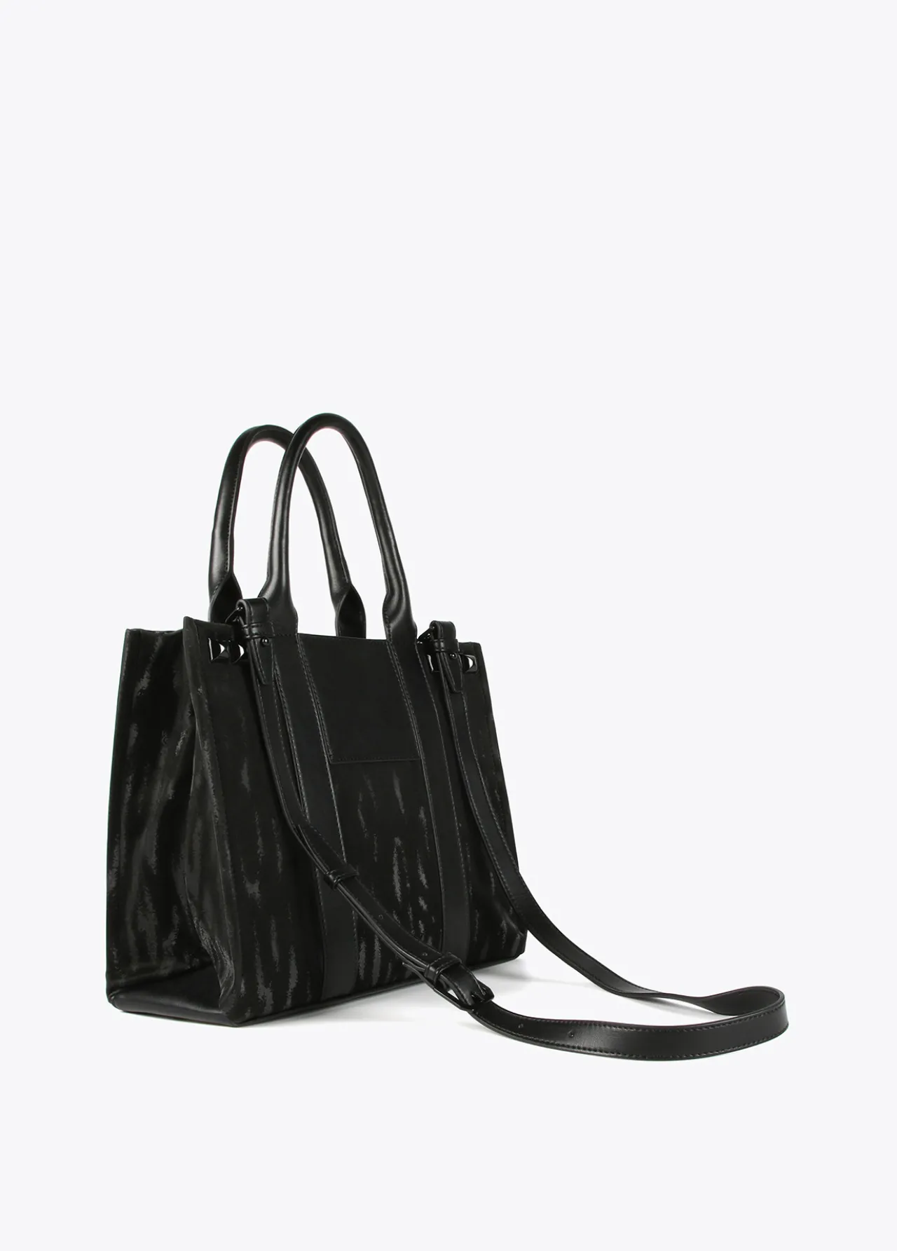 shopper_estampado_zebra_4.webp Lola Casademunt Bolsos Shopper | Bolsos Grandes<Shopper estampado zebra NEGRO