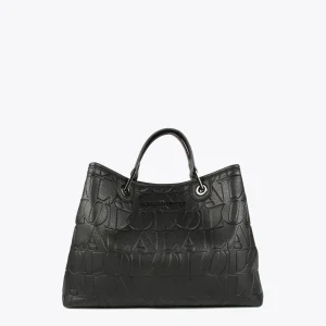 Lola Casademunt Bolsos Shopper | Bolsos De Hombro<Shopper grabado NEGRO