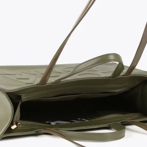 Lola Casademunt Bolsos Shopper | Bolsos De Hombro<Shopper logo relieve KAKI
