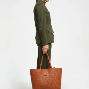 Lola Casademunt Bolsos Shopper | Bolsos De Hombro<Shopper logo troquelado CRUDO