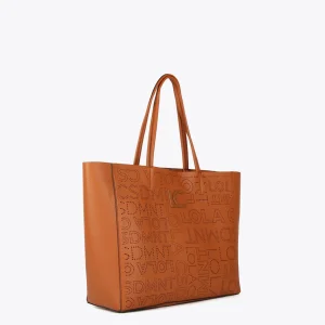 Lola Casademunt Bolsos Shopper | Bolsos De Hombro<Shopper logo troquelado CRUDO