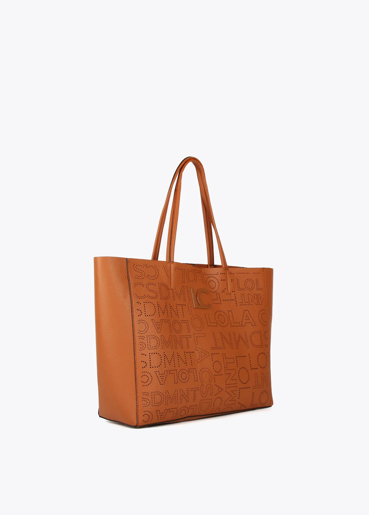 shopper_logo_troquelado_4-3.webp Lola Casademunt Bolsos Shopper | Bolsos De Hombro<Shopper logo troquelado CRUDO