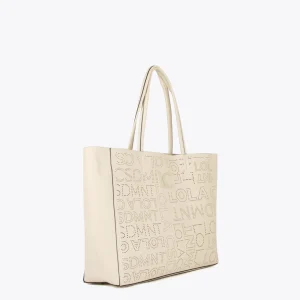 Lola Casademunt Bolsos Shopper | Bolsos De Hombro<Shopper logo troquelado CRUDO