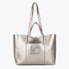 Lola Casademunt Bolsos Shopper | Bolsos De Hombro<Shopper metalizado PLATEADO