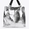 Lola Casademunt Bolsos Shopper | Bolsos De Hombro<Shopper metalizado FUCSIA
