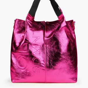 Lola Casademunt Bolsos Shopper | Bolsos De Hombro<Shopper metalizado FUCSIA