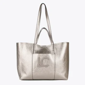 Lola Casademunt Bolsos Shopper | Bolsos De Hombro<Shopper metalizado PLATEADO
