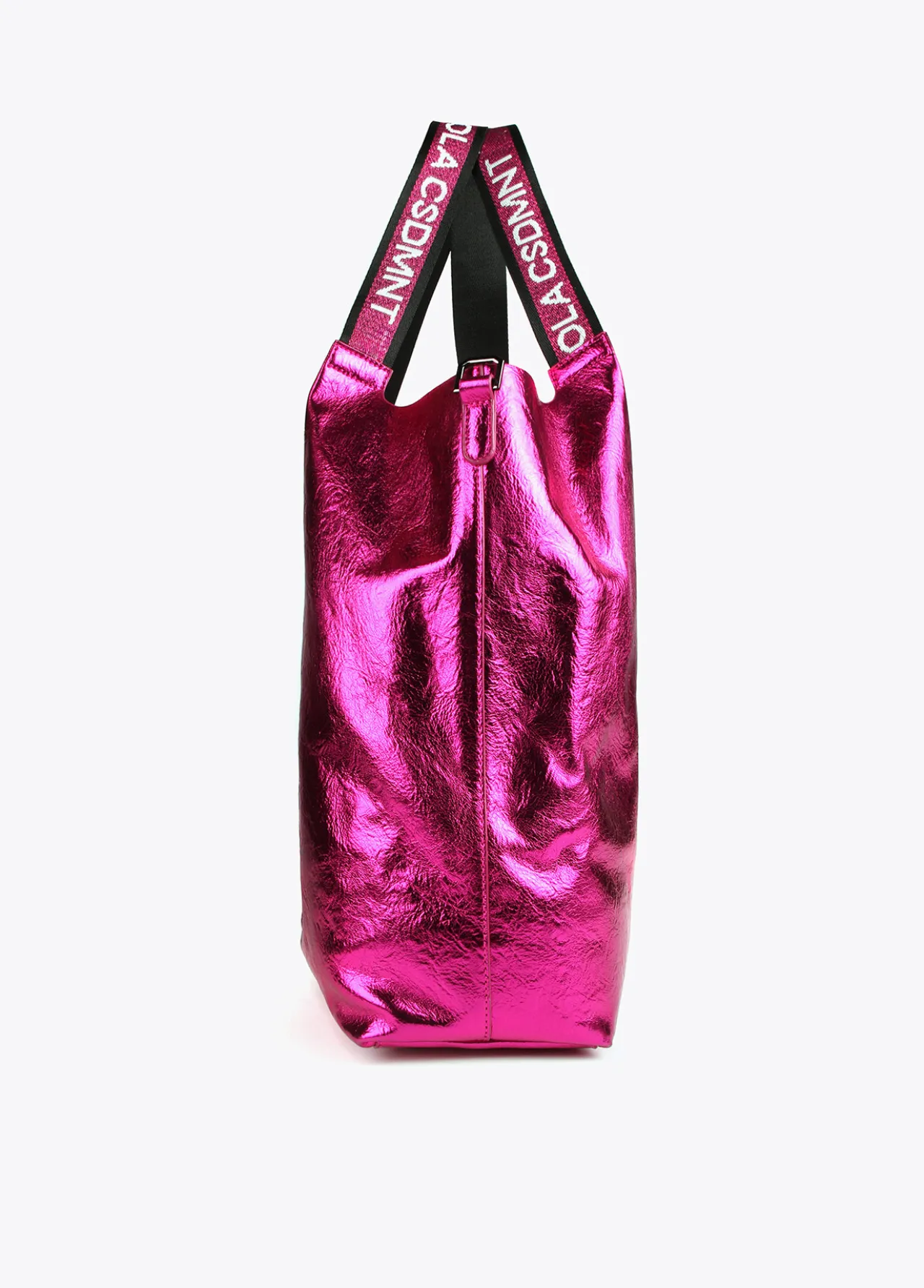 shopper_metalizado_4-3.webp Lola Casademunt Bolsos Shopper | Bolsos De Hombro<Shopper metalizado FUCSIA