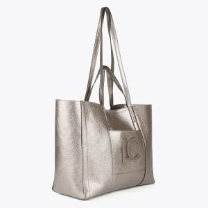 Lola Casademunt Bolsos Shopper | Bolsos De Hombro<Shopper metalizado PLATEADO