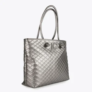 Lola Casademunt Bolsos Shopper | Bolsos De Hombro<Shopper rombos relieve GRIS