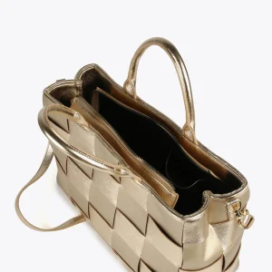 Lola Casademunt Bolsos Shopper | Bolsos De Hombro<Shopper trenzado PLATEADO