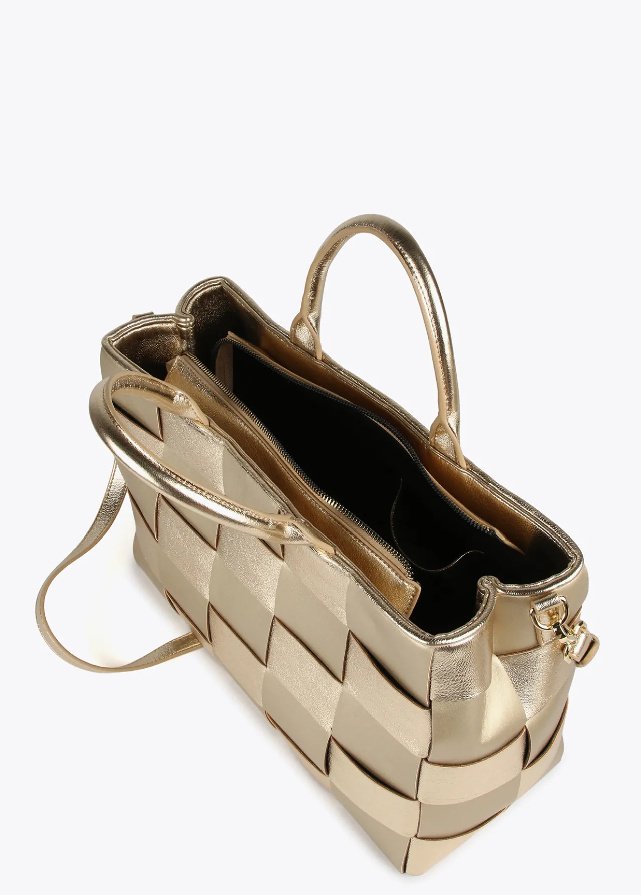 shopper_trenzado_2-1.webp Lola Casademunt Bolsos Shopper | Bolsos De Hombro<Shopper trenzado PLATEADO