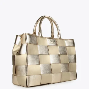 Lola Casademunt Bolsos Shopper | Bolsos De Hombro<Shopper trenzado PLATEADO