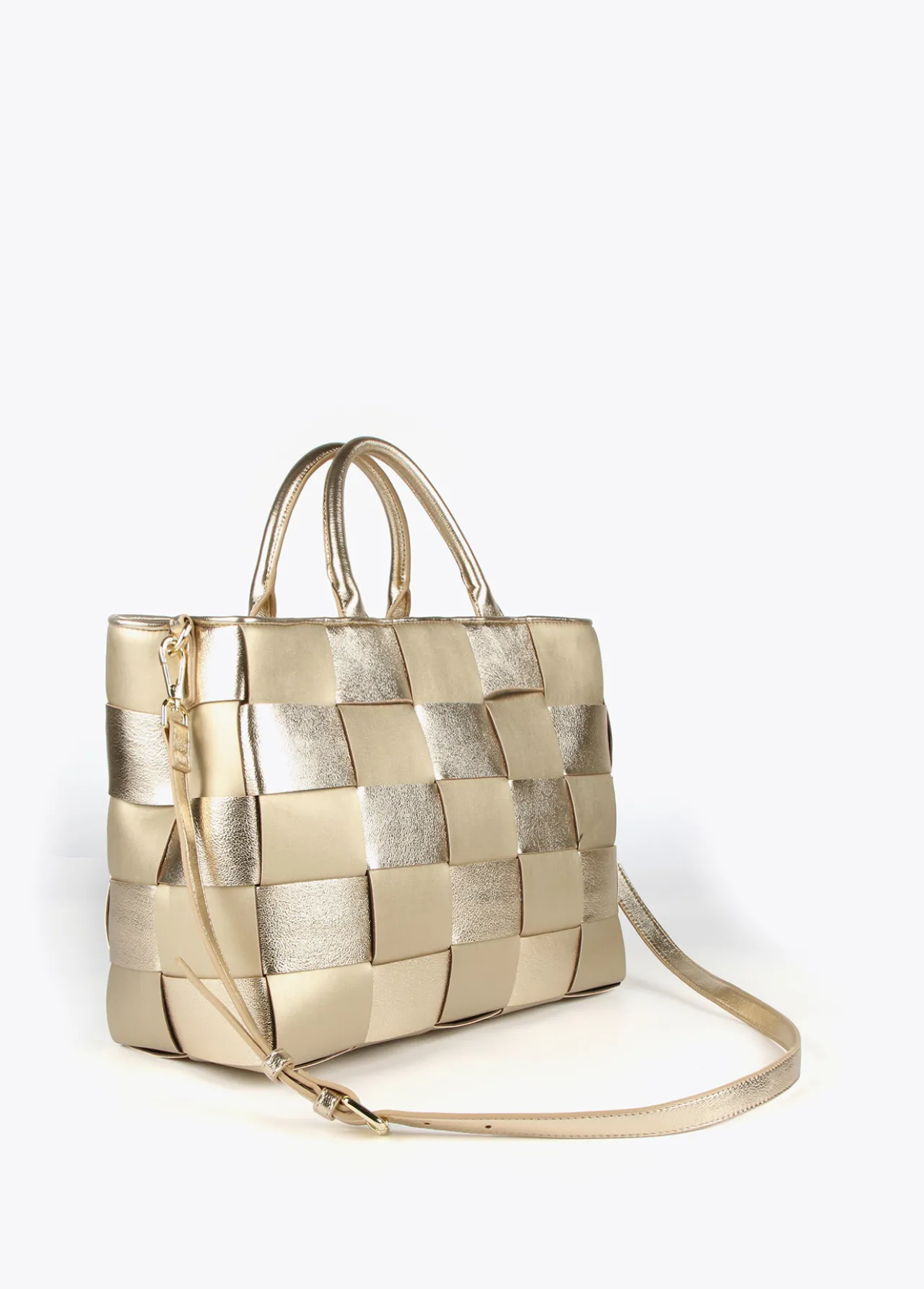 shopper_trenzado_4-1.webp Lola Casademunt Bolsos Shopper | Bolsos De Hombro<Shopper trenzado PLATEADO