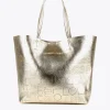 Lola Casademunt Bolsos Shopper | Bolsos De Hombro<Shopper troquelado DORADO