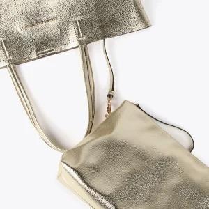 Lola Casademunt Bolsos Shopper | Bolsos De Hombro<Shopper troquelado DORADO
