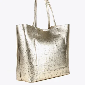 Lola Casademunt Bolsos Shopper | Bolsos De Hombro<Shopper troquelado DORADO