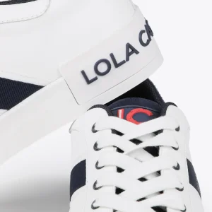 Lola Casademunt Zapatillas Deportivas<Sneakers brillantes de edición limitada - Lola Casademunt BLANCO-AZUL