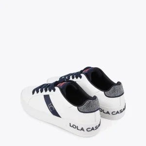 Lola Casademunt Zapatillas Deportivas<Sneakers brillantes de edición limitada - Lola Casademunt BLANCO-AZUL
