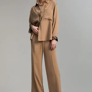 Lola Casademunt Camisas Y Blusas<Sobre camisa bolsillos CAMEL