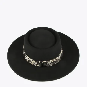 Lola Casademunt Animal Print | Gorros Sombreros Y Guantes<Sombrero cinta jacquard NEGRO
