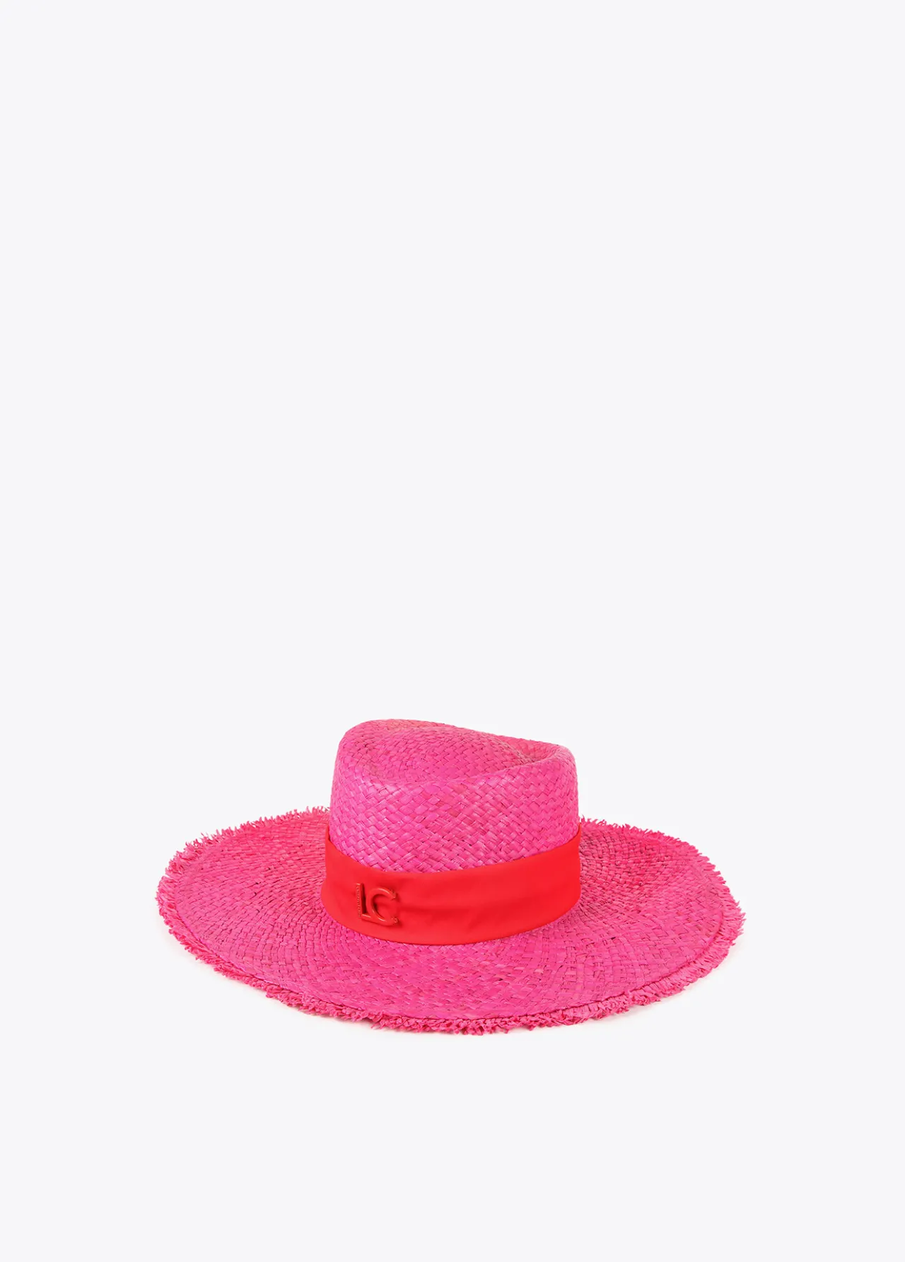 sombrero_con_ala_ancha_0.webp Lola Casademunt Accesorios | Baño<Sombrero con ala ancha FUCSIA