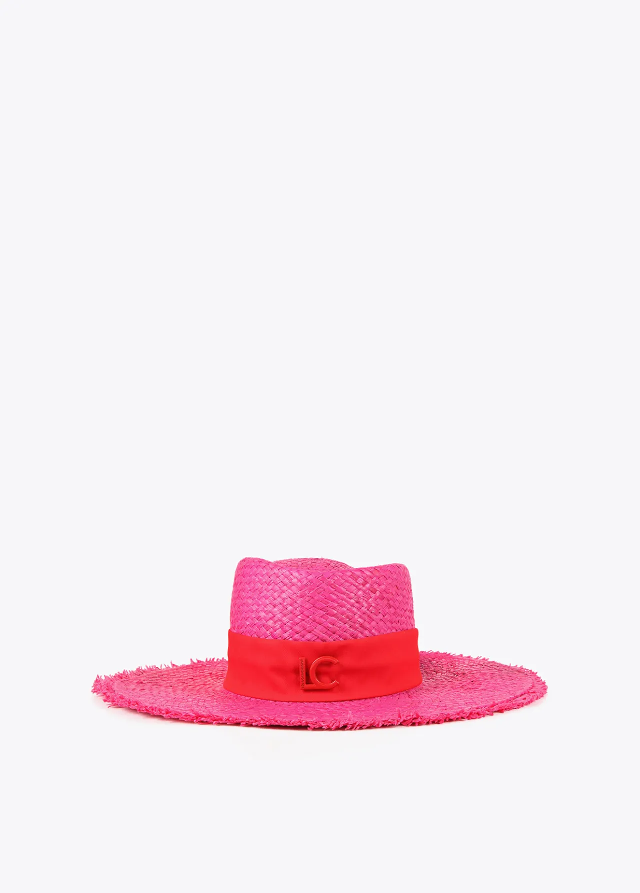 sombrero_con_ala_ancha_1.webp Lola Casademunt Accesorios | Baño<Sombrero con ala ancha FUCSIA