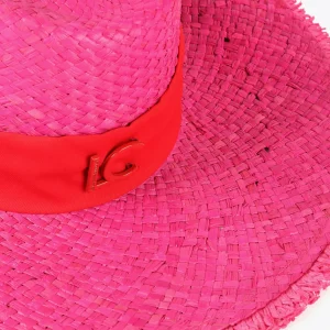 Lola Casademunt Accesorios | Baño<Sombrero con ala ancha FUCSIA