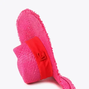 Lola Casademunt Accesorios | Baño<Sombrero con ala ancha FUCSIA